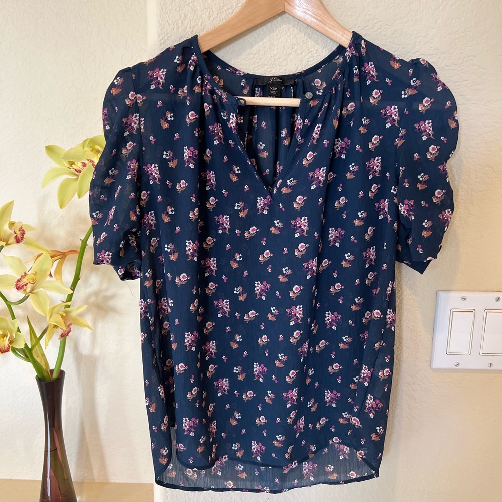 J Crew Short Sleeve Top